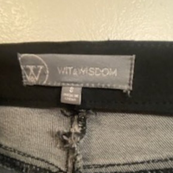Wit & Wisdom, luxe,High Rise Vintage Skinny Size 8 NWT washedblack - Picture 8 of 14